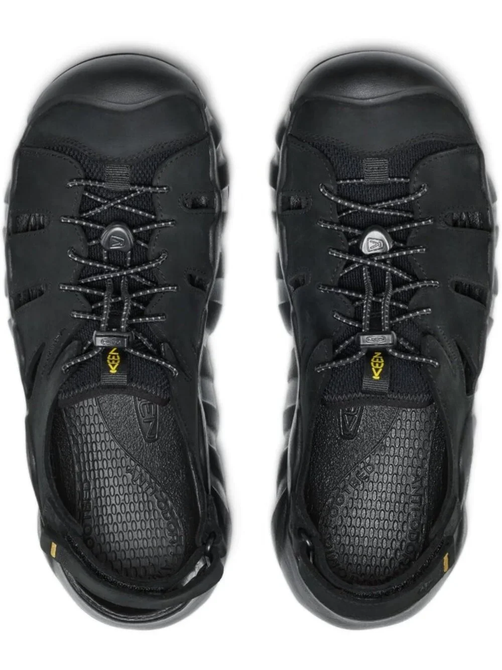 Men's Black Hyper port Closed Toe Breathable Easy On Comfortable Sandal Shoes